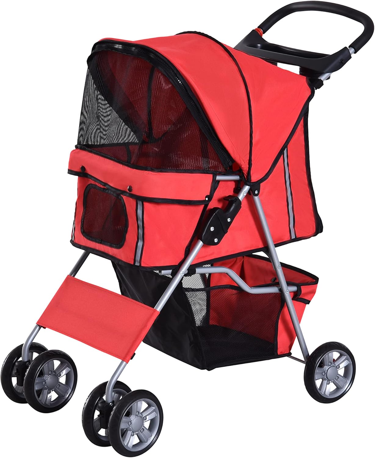 PawHut Cochecito Plegable para Perros/Gatos