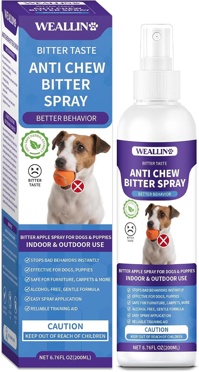 WEALLIN Spray Antimordeduras para Perros - 200ml